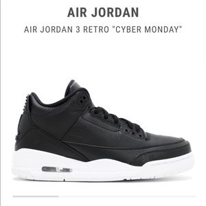 Air Jordan 3 retro Cyber Monday 7y
